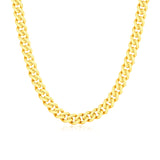 14k Yellow Gold Polished Miami Cuban Chain Necklace