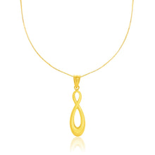 Load image into Gallery viewer, 14k Yellow Gold Shiny Infinity Style Pendant