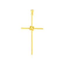 Load image into Gallery viewer, Yellow Gold 14k Bar Style Cross Pendant