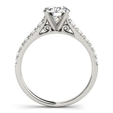 Load image into Gallery viewer, White Gold 14k Prong Set Graduated Diamond Engagement Ring