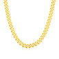 Yellow Gold 14k Polished Miami Cuban Women's Chain Necklace