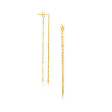 Load image into Gallery viewer, Yellow Gold 14k Double Chain Strand Drop Earrings