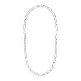 Sterling Silver Paperclip Women's Chain Necklace