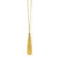 Yellow Gold 14k 28 inch Women's Lariat Style Tassel Necklace