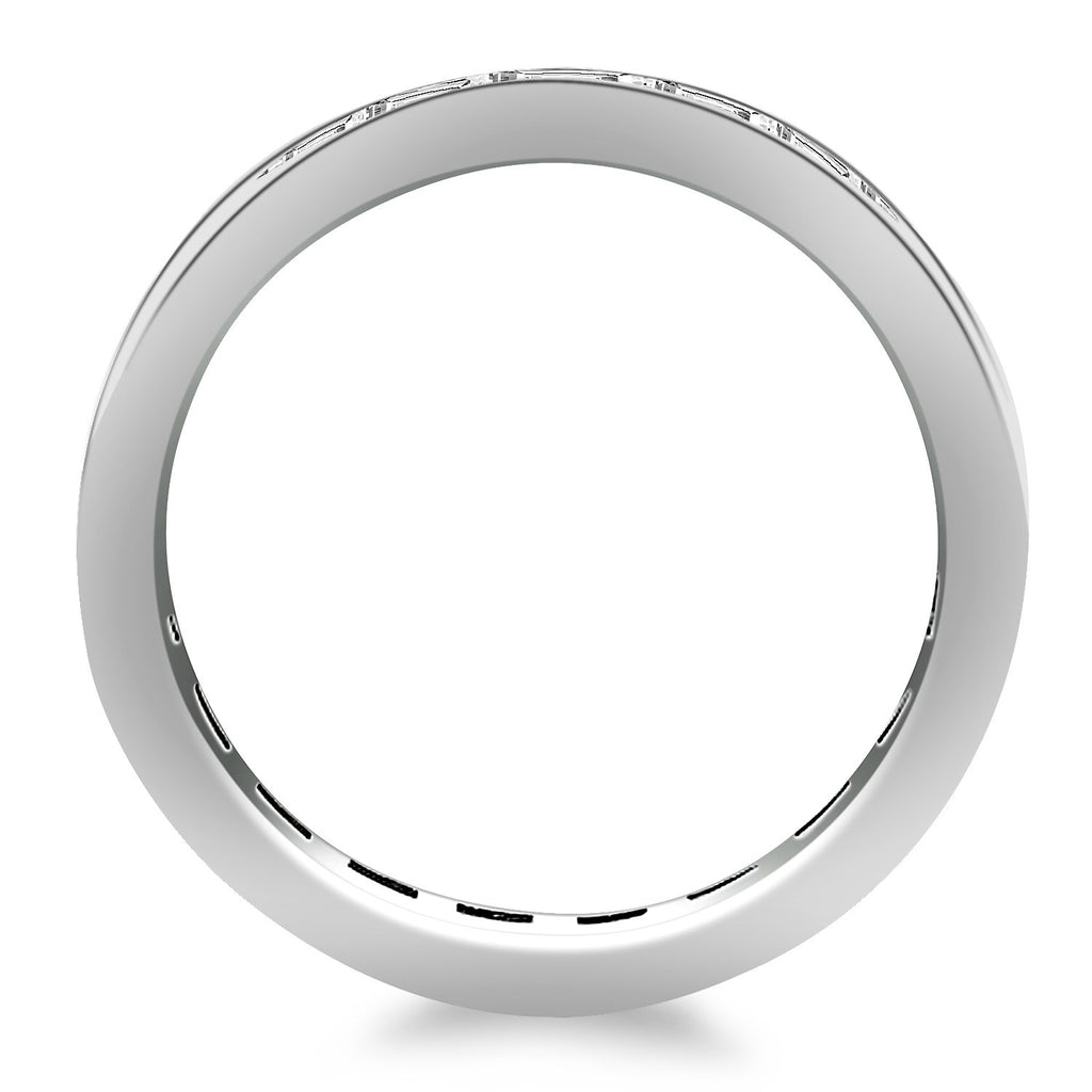 White Gold 14k Baguette Diamonds Eternity Ring