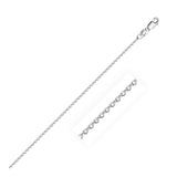 White Gold 10k 1.1mm Cable Chain