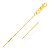 Yellow Gold 14k 0.5mm Cable Link Chain in Lobster Claw