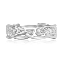 Load image into Gallery viewer, Sterling Silver Rhodium Plated Celtic Style Toe Ring
