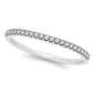 White Gold 14k Scallop Setting Round Diamond Wedding Ring