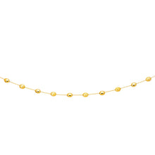 Load image into Gallery viewer, Yellow Gold 14k Women&#39;s Necklace with Polished and Textured Pebble Stations
