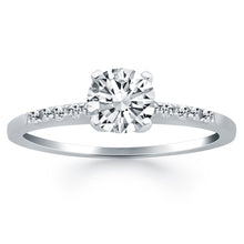Load image into Gallery viewer, White Gold 14k Diamond Band Design Engagement Ring