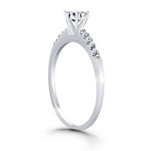 Load image into Gallery viewer, White Gold 14k Diamond Band Design Engagement Ring