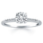 White Gold 14k Diamond Band Design Engagement Ring