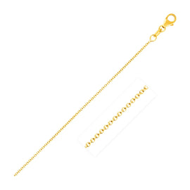 Yellow Gold 14k 1.1mm Round Cable Link Chain