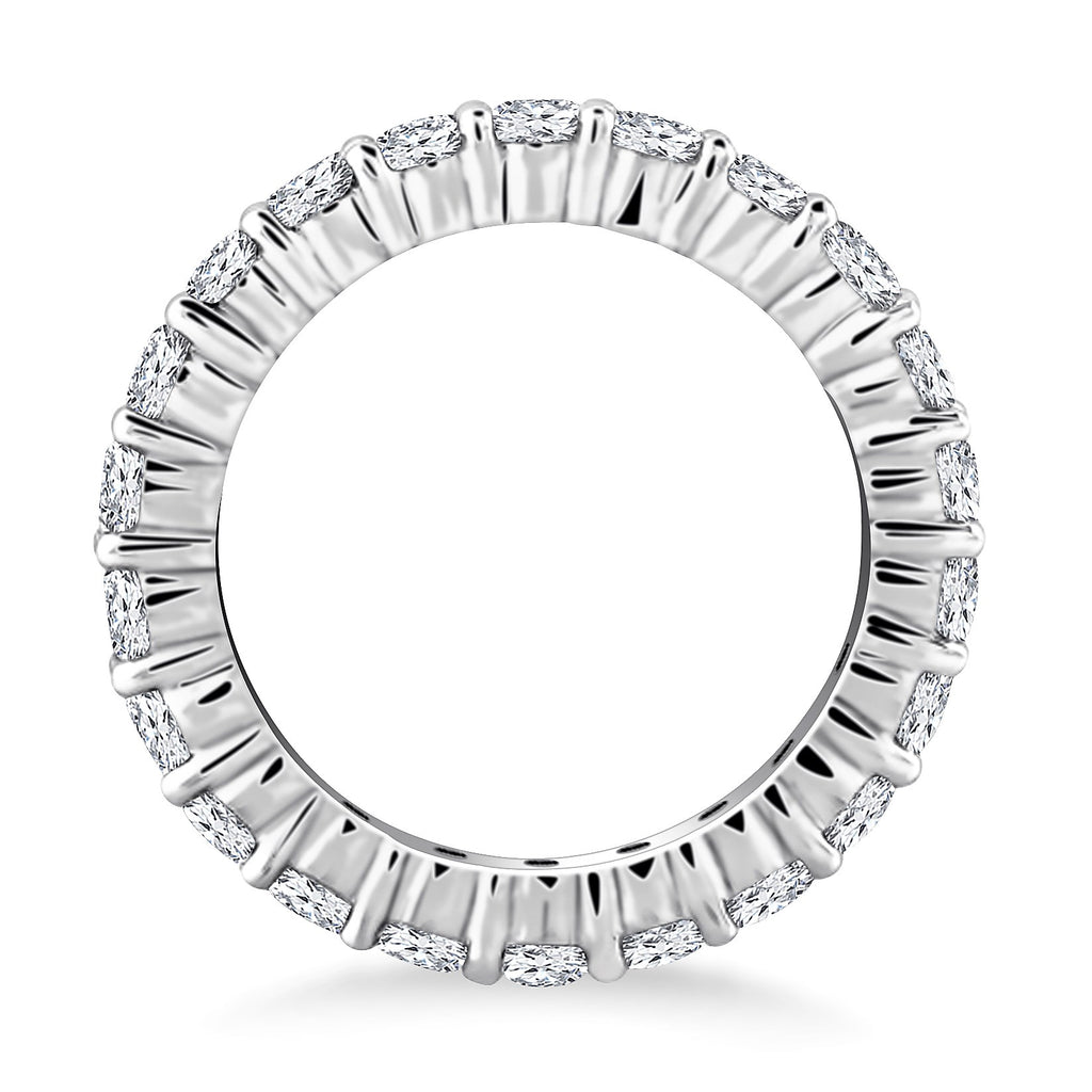 White Gold 14k Ageless Round Cut Diamond Eternity Ring