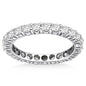 White Gold 14k Ageless Round Cut Diamond Eternity Ring