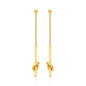 Yellow Gold 14k Dangling Earrings with Knots