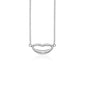 White Gold 14k Women's Emoji Lips Necklace