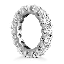 Load image into Gallery viewer, White Gold 14k Round Diamond Decorated Eternity Ring