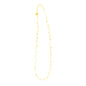 14K Yellow Gold Necklace with Dangling Hearts