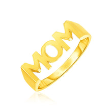 Load image into Gallery viewer, 14k Yellow Gold Mom Ring