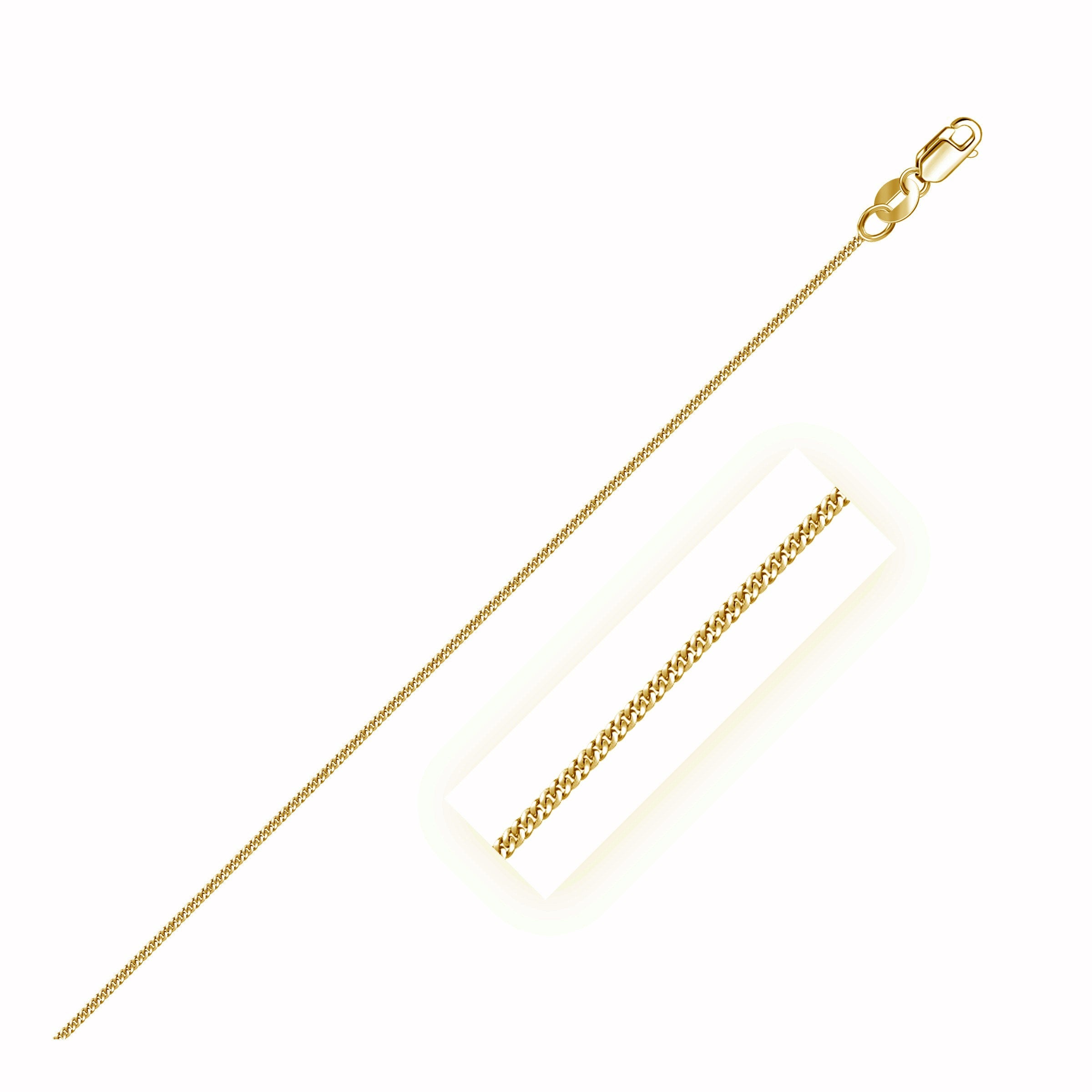Yellow Gold 14k 1.0mm Gourette Chain