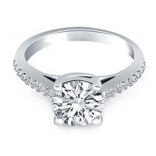 Load image into Gallery viewer, White Gold 14k Trellis Diamond Engagement Ring