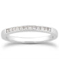 White Gold 14k Channel Set Princess Diamond Wedding Ring Band