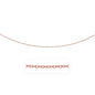Rose Gold 14k 2.5mm Pendant Chain with Textured Links in Lobster Claw