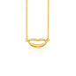 Yellow Gold 14k Women's Emoji Lips Necklace
