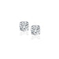 White Gold 14k Diamond Four Prong Stud Earrings