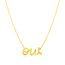 Load image into Gallery viewer, Yellow Gold 14k Oui Women&#39;s Necklace with Diamonds