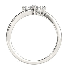 Load image into Gallery viewer, White Gold 14k Solitaire Two Stone Diamond Ring
