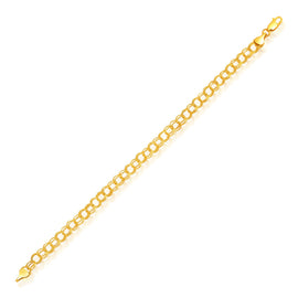 Yellow Gold 14k 5.0 mm Lite Women's Charm Bracelet