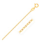 Yellow Gold 14k 1.3mm Faceted Cable Link Chain