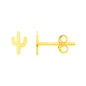 Yellow Gold 14K Cactus Fancy Earrings