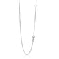 White Gold 14k 0.8mm Adjustable Box Chain