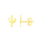 Yellow Gold 14K Petite Cactus Fancy Earrings