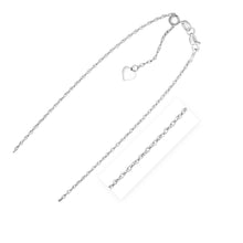 Load image into Gallery viewer, Sterling Silver 1.5mm Adjustable Rope Chain