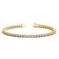 Yellow Gold 14k Round Diamond Women's Tennis Bracelet