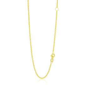 Yellow Gold 14k 1.5mm Adjustable Cable Chain