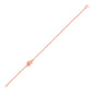 14k Rose Gold Chain Bracelet with Polished Knot