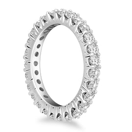 White Gold 14k Common Prong Round Diamond Eternity Ring