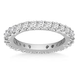 White Gold 14k Common Prong Round Diamond Eternity Ring