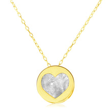 Load image into Gallery viewer, Yellow Gold 14k Women&#39;s Necklaces with Heart in Mother of Pearl