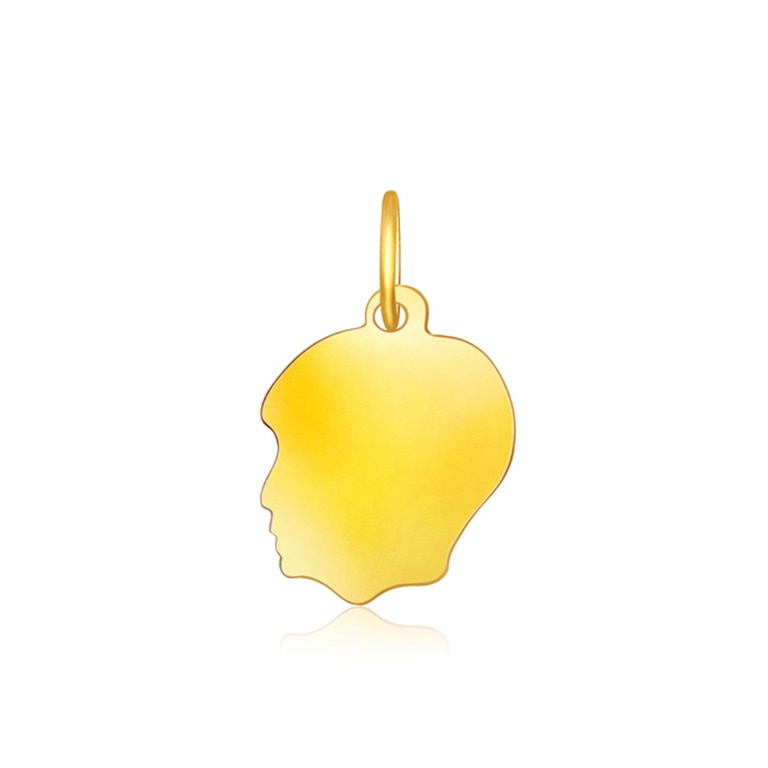 Yellow Gold 14k Small Boy Head Charm