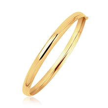 Load image into Gallery viewer, 14k Yellow Gold Dome Design Polished Children&#39;s Bangle