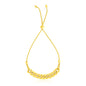 Yellow Gold 14k Adjustable Polished Women's Curb Chain Bracelet