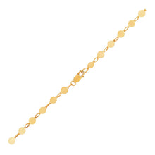Load image into Gallery viewer, Yellow Gold 14k Women&#39;s Fancy Bracelet with Polished Circles