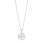 Sterling Silver inch Round Tree of Life Necklace
